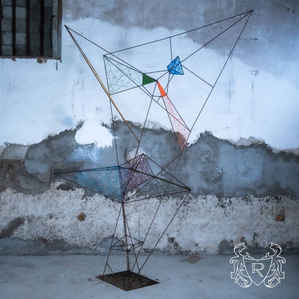 Sculpture Acier / Laine